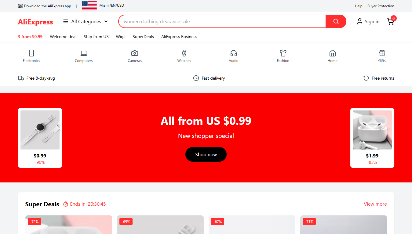 A vibrant AliClone design featuring blue and pink liquid ripples